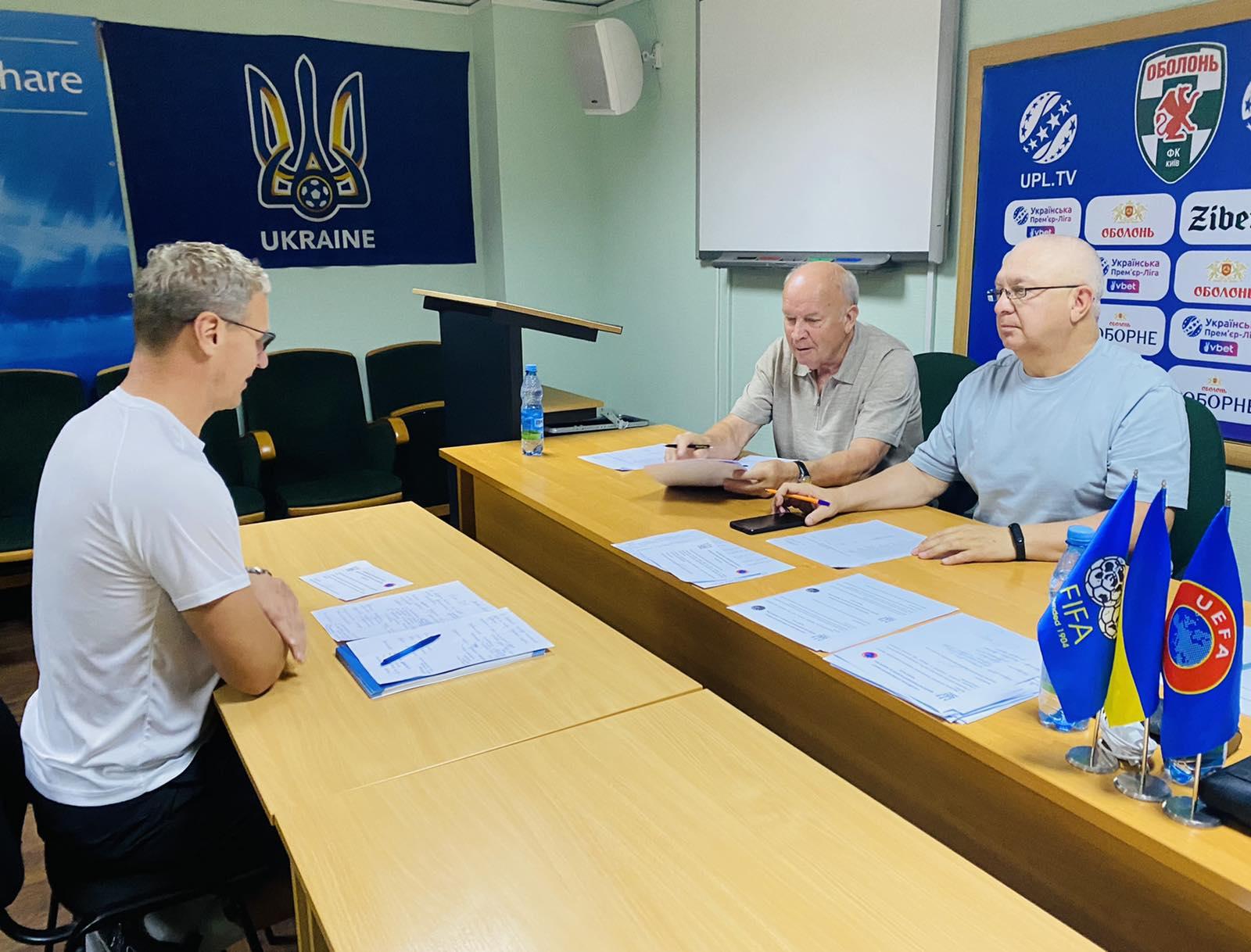 У період з 22 по 25 червня 2026 року на базі стадіону ФК «Оболонь» пройшла заключна П’ята сесія навчання тренерів за програмою «В» - диплому УЄФА у Другої групи 2026 року навчання. 